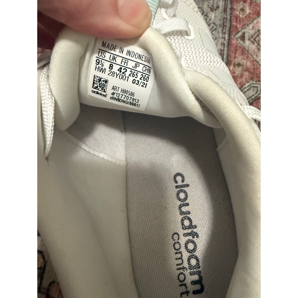 Adidas Puremotion Womens Running Shoes White Mint H00586 Cloudfoam Comfort 9.5 - Picture 7 of 7